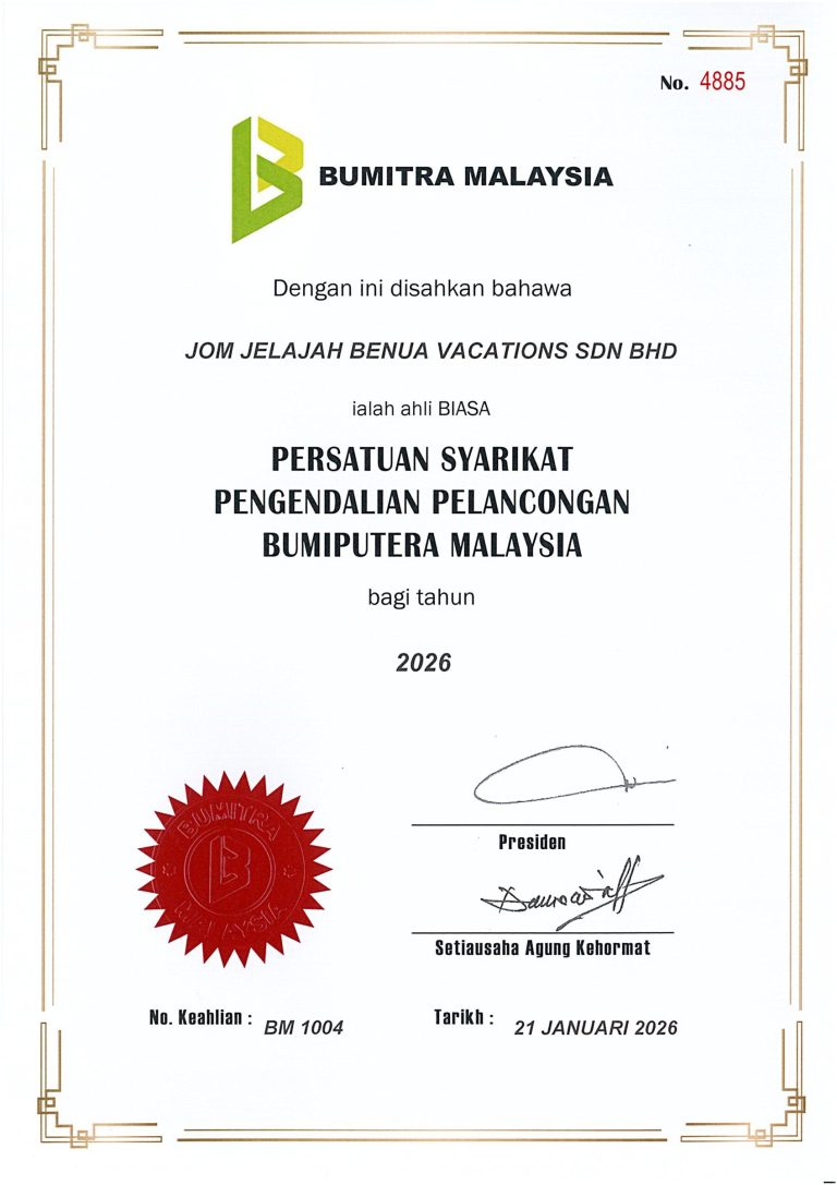 BUMITRA certificate